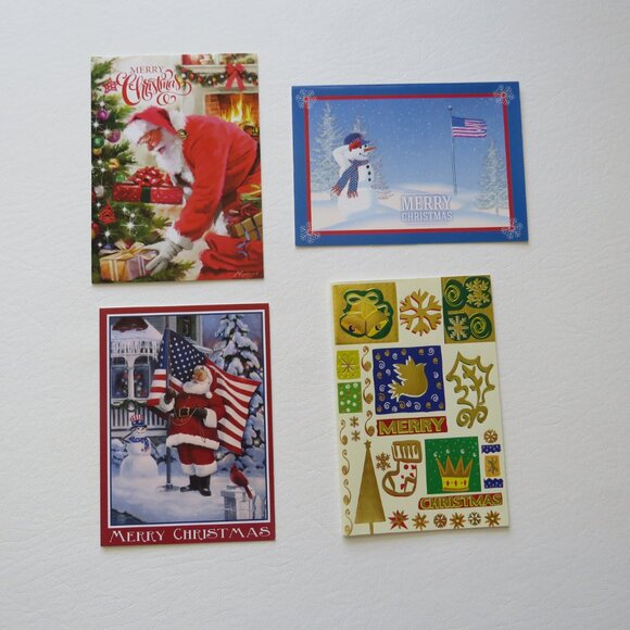 Happy Holidays Merry Christmas Assorted Greeting Cards With Envelopes Set 30 - Picture 5 of 6